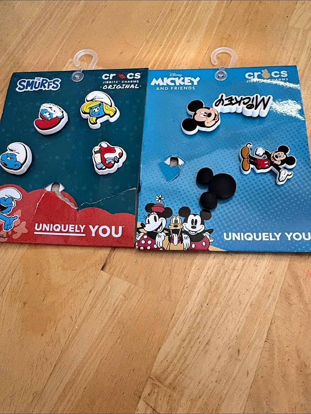 Crocs Jibbitz Disney Mickey and Friends 5-Pack & Smurfs Charms Set
